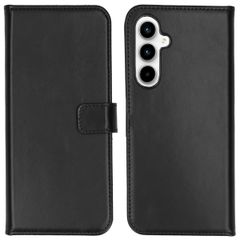 Selencia Étui portefeuille en cuir véritable Samsung Galaxy A35 - Noir