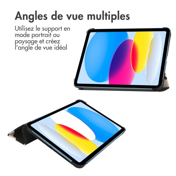 imoshion Coque tablette Design Trifold Apple iPad 11 (2025) 11 pouces A16 / iPad 10 (2022) 10.9 pouces - Leopard