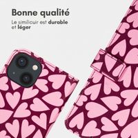 imoshion Étui de télephone portefeuille Design Apple iPhone 14 - Hearty Blush