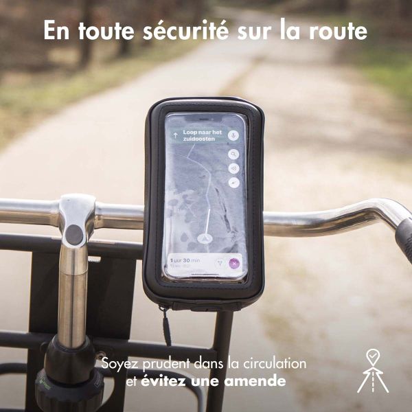 imoshion Support de téléphone pour vélo - Universel - Avec housse - Noir