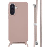 imoshion Coque en silicone avec cordon Samsung Galaxy A37 (5G) - Sand Pink