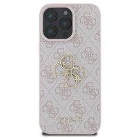 Guess Coque 4G Metal Logo Backcover Apple iPhone 16 Pro - Rose