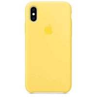 Apple Coque en silicone Apple iPhone Xs / X - Canary Yellow