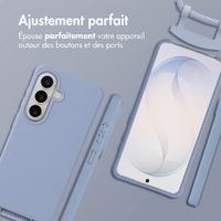 imoshion Coque arrière Color avec cordon amovible et MagSafe Samsung Galaxy S26 - Ash Blue