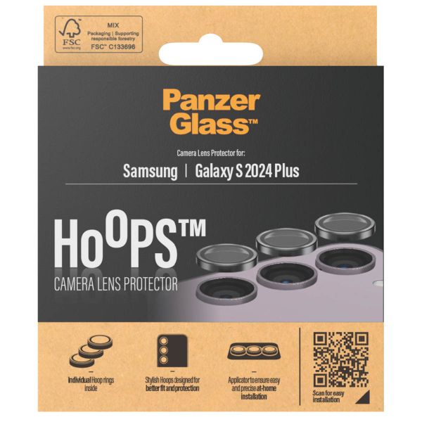 PanzerGlass Protection Caméra Hoop Optic Rings Samsung Galaxy S24 Plus - Black