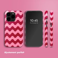 Selencia Coque arrière Vivid avec MagSafe Apple iPhone 15 Pro - Wave Vibes Lipstick
