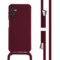 imoshion Coque en silicone avec cordon Samsung Galaxy A14 (5G) - Rouge foncé