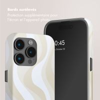 Selencia Coque arrière Vivid avec MagSafe Apple iPhone 15 Pro - Desert Waves Beige