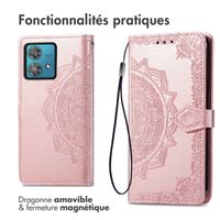 imoshion Etui de télephone Mandala Motorola Moto G84 - Rose Doré