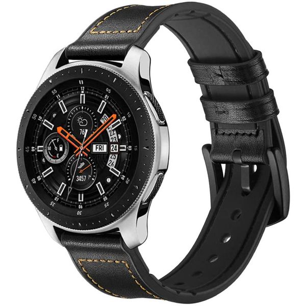 imoshion Bracelet en cuir Watch 46/Gear S3 Frontier/Watch3 45