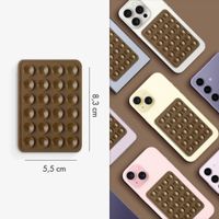 Selencia Pack de 2 Supports de téléphone à ventouse - Mocha Brown