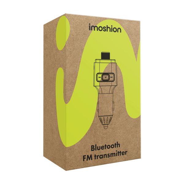 imoshion Transmetteur FM Bluetooth Voiture - avec port de charge USB-C Power Delivery - Noir / Argent