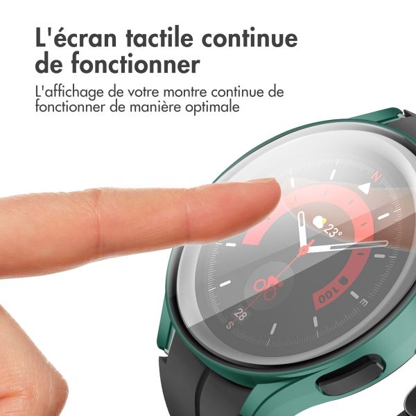 imoshion Coque rigide à couverture complète Samsung Galaxy Watch 4 44 mm - Vert foncé