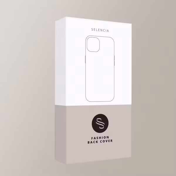 Selencia Coque arrière Croco avec MagSafe Apple iPhone 16 - Choco Brown