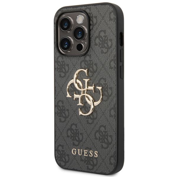 Guess Coque 4G Metal Logo Backcover Apple iPhone 14 Pro - Gris