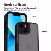Accezz Coque Givrée Robuste Apple iPhone 13 - Noir