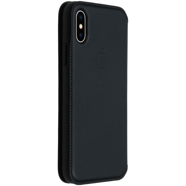 Apple Étui de téléphone Leather Folio iPhone X