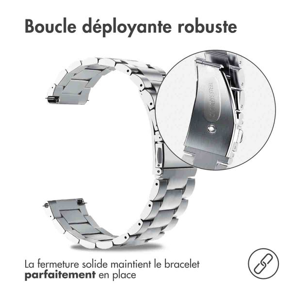 imoshion Bracelet en acier  - Connexion universelle 24 mm - Argent
