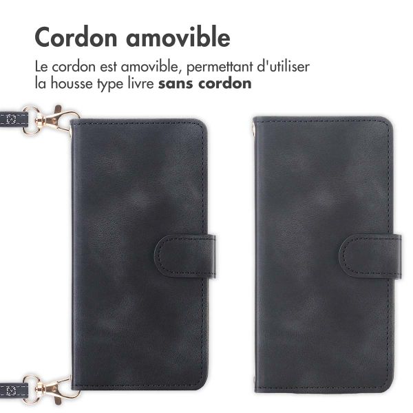 imoshion Etui de téléphone portefeuille avec cordon Samsung Galaxy S24 FE - Noir