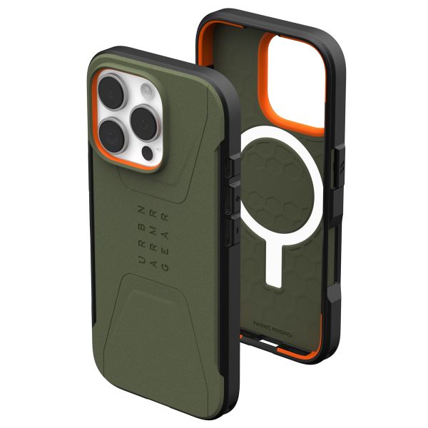 UAG Coque Civilian MagSafe iPhone 16 Pro - Olive Drab