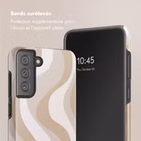 Selencia Coque arrière Vivid Samsung Galaxy S21 FE - Desert Waves Beige
