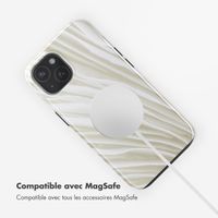 Selencia Coque arrière Vivid avec MagSafe Apple iPhone 15 - Nature Light Brown