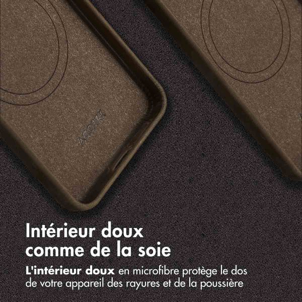 Accezz Coque MagSafe en cuir vintage Samsung Galaxy S24 / S25 - Rustic Brown