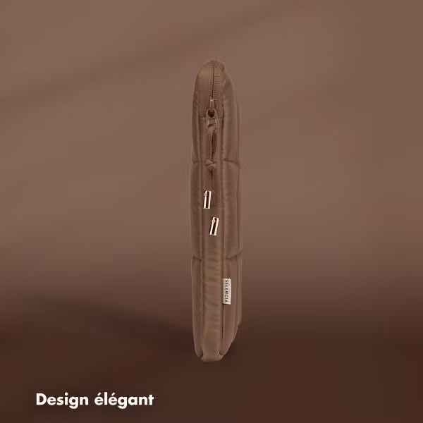 Selencia Pochette ordinateur Puffy 13-14 pouces - Mocha Brown