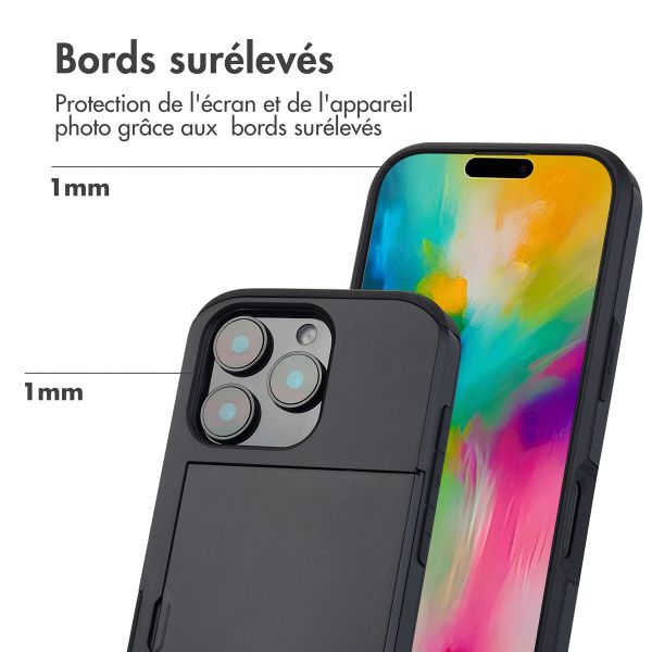 imoshion Coque arrière avec porte-cartes Apple iPhone 16 Pro - Noir
