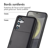 imoshion Coque arrière avec porte-cartes Samsung Galaxy S25 - Noir