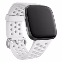 Fitbit Bracelet Sport silicone Fitbit Versa / Versa 2 / Versa Lite - Taille L - Blanc