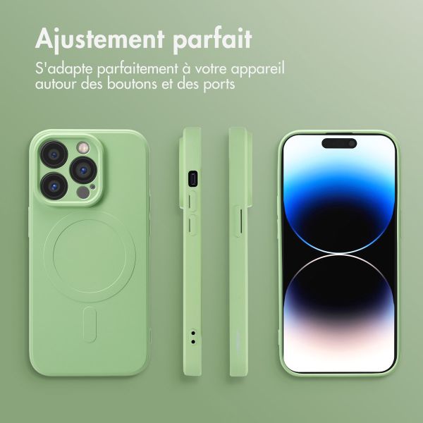 imoshion Coque Couleur avec MagSafe Apple iPhone 14 Pro - Vert