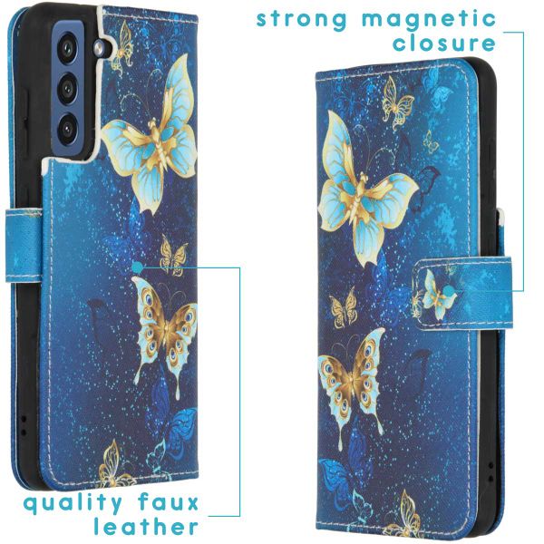 imoshion Coque silicone design Galaxy S21 FE - Blue Butterfly