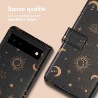 imoshion Étui de télephone portefeuille Design Google Pixel 6a - Sky Black