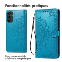 imoshion Etui de télephone Mandala Samsung Galaxy A14 (5G/4G) - Turquoise