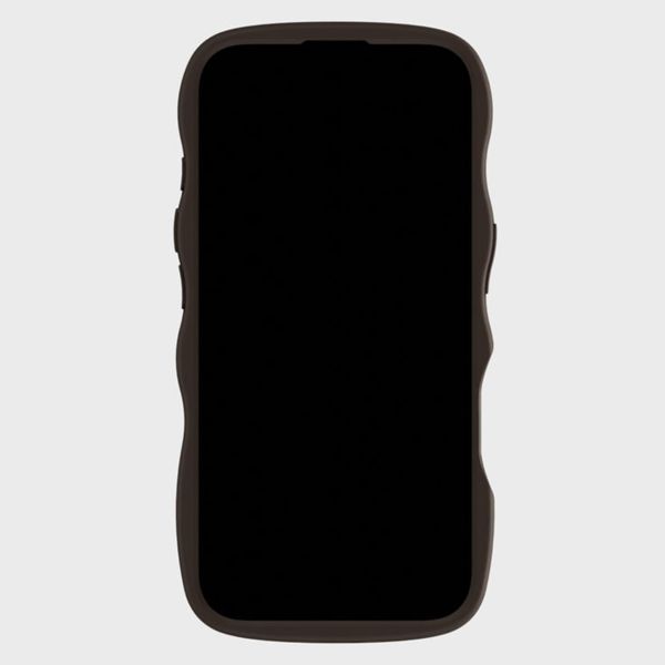 Holdit Coque Wavy Apple iPhone 16 - Chocolate