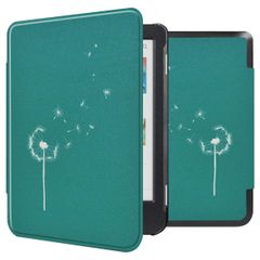 imoshion Design Slim Hard Case Sleepcover Kobo Clara Colour / BW - Green Dandelion