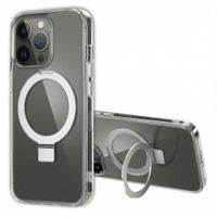 Accezz Coque Ring Stand avec MagSafe Apple iPhone 13 Pro Max - Transparent