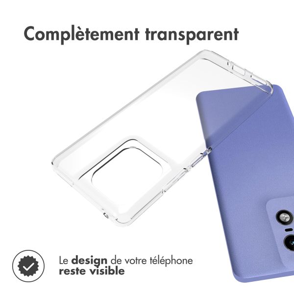 Accezz Coque Clear Motorola Edge 50 Pro - Transparent