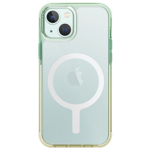 Uniq Coque Combat Duo MagSafe iPhone 15 - Mint (Sea Green/ Soft Yellow)