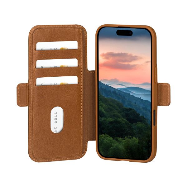 dbramante1928 Étui de télephone portefeuille Apple iPhone Air - Tan