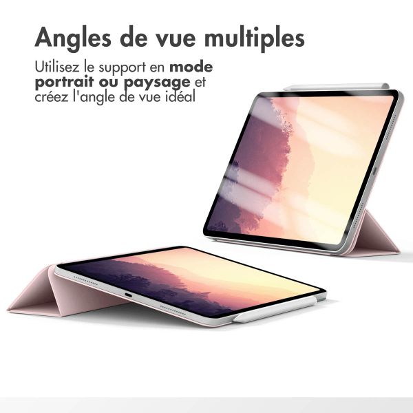 imoshion Magnetic etui de téléphone portefeuille Apple iPad 11 (2025) 11 pouces A16 / iPad 10 (2022) 10.9 pouces - Rose