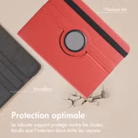 imoshion Coque tablette rotatif à 360° Samsung Galaxy Tab A11 Plus - Rouge