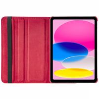 imoshion Coque tablette rotatif à 360° iPad 10 (2022) 10.9 pouces - Rouge