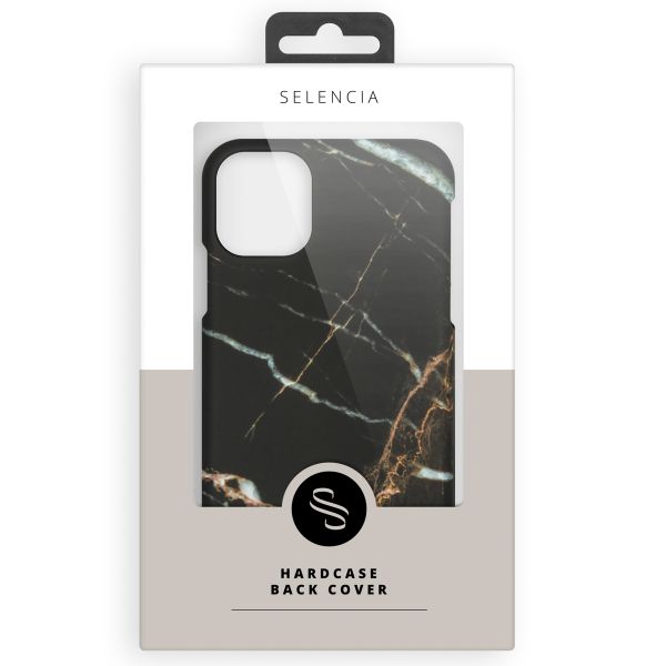 Selencia Coque Maya Fashion iPhone 13 Mini - Marble Black