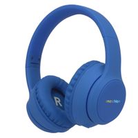 imoshion Casque pour enfants Bluetooth LED - Casque sans fil avec limiteur de décibels + Câble AUX - Cobalt Blue