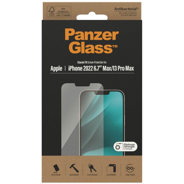 PanzerGlass Protection d'écran en verre trempé Anti-bactéries iPhone 14 Plus