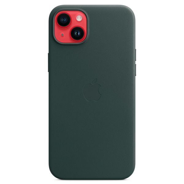 Apple Coque Leather MagSafe Apple iPhone 14 Plus - Forest Green