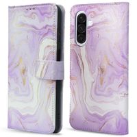 imoshion Étui de téléphone portefeuille Design Samsung Galaxy A36 - Purple Marble