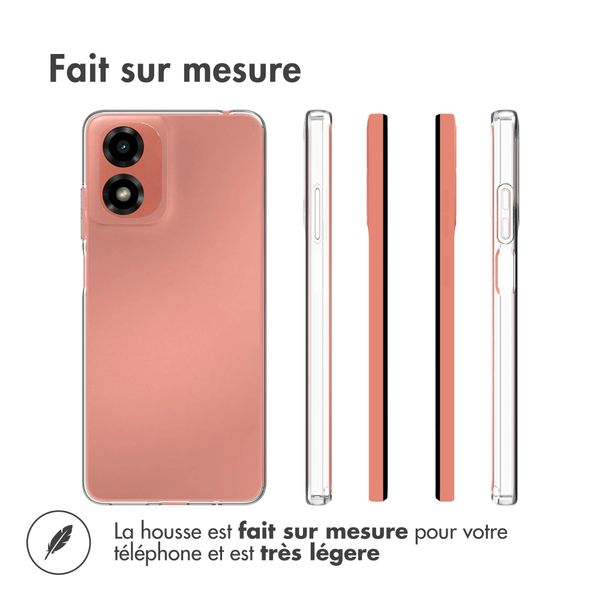 Accezz Coque Clear Motorola Moto G04 / G24 - Transparent